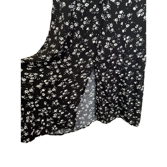 Reformation Black Floral Midi Dress - Picture 3 of 9